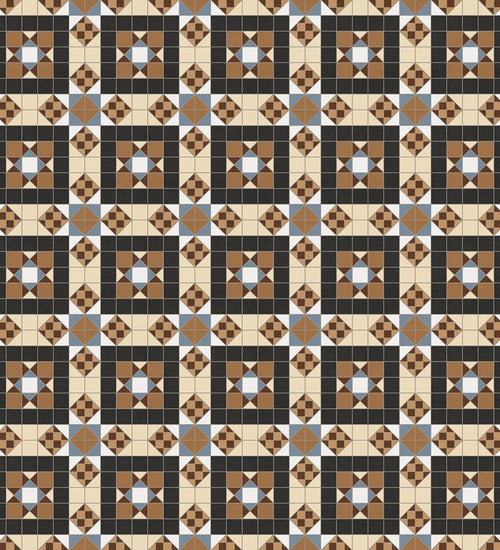 Vloertegel Vives Barnet Halton Marron 31,6x31,6 cm