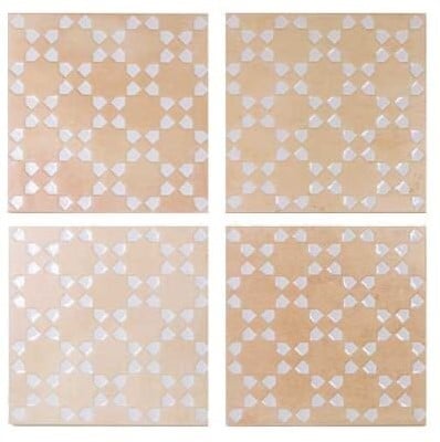 Wandtegel Wow  Bejmat Decor Biscuit White 15x15 cm