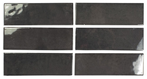 Wandtegel Wow  Bejmat Ebony Gloss 15x5 cm