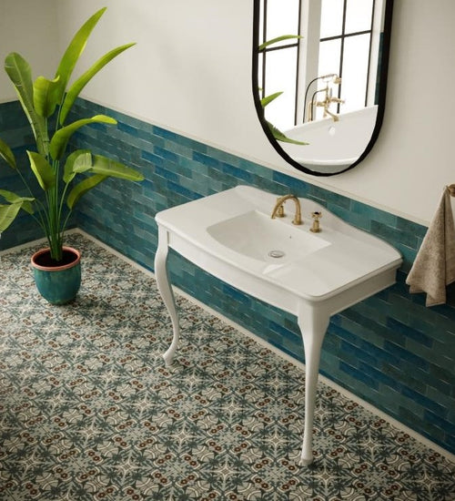 Vloertegel Revoir Paris Bel Air Iris 15x15 cm