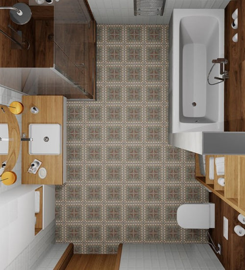 Vloertegel Revoir Paris Bel Histoire Felix 15x15 cm