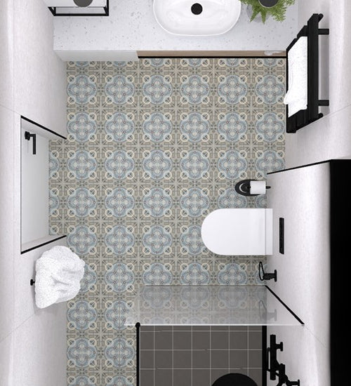 Vloertegel Revoir Paris Bel Histoire Germaine 15x15 cm