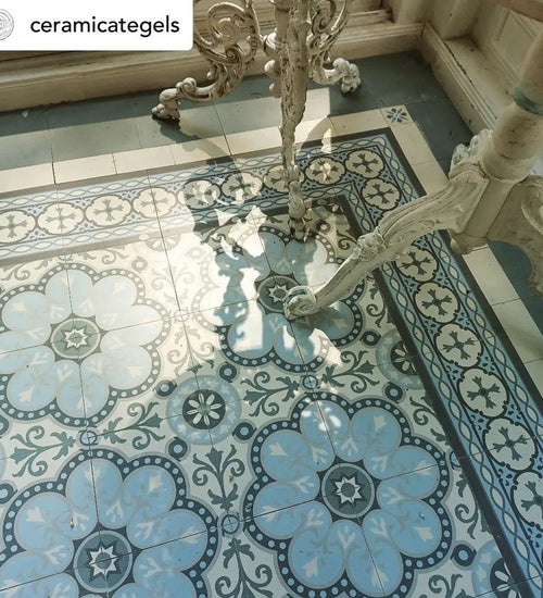 Vloertegel Revoir Paris Bel Histoire Lisette 15x15 cm