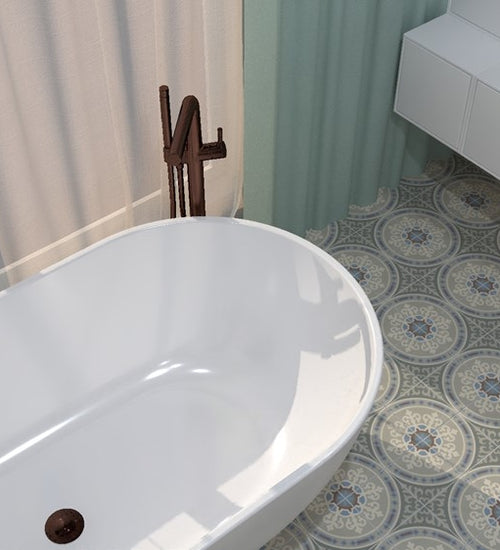 Vloertegel Revoir Paris Bel Histoire Mabel 15x15 cm