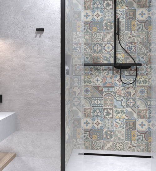 Vloertegel Revoir Paris Bel Histoire Patchwork 15x15 cm