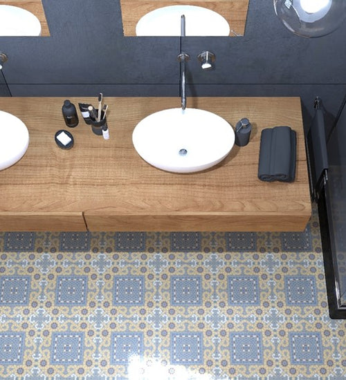 Vloertegel Revoir Paris Bel Histoire Romeo Coin B 15x15 cm