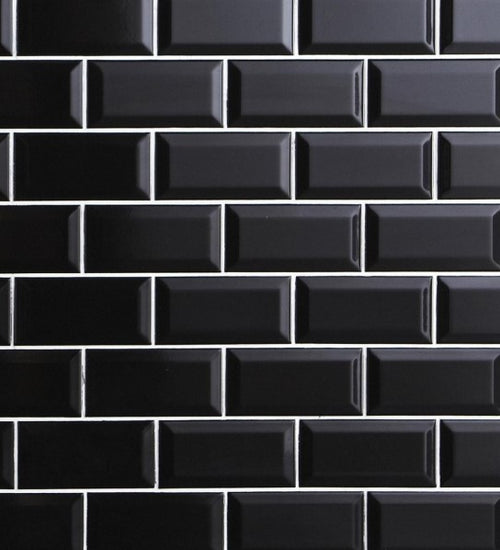 Wandtegel Adex Neri Biselado 7,5x7,5 cm Negro