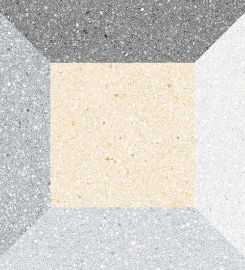 Vloertegel Vives Brenta Argileto Multicolor 20x20 cm