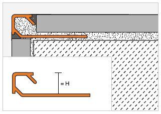 Schlueter QUADEC-AC decoratief profiel grafietzwart mat alu H=11mm L=2500mm