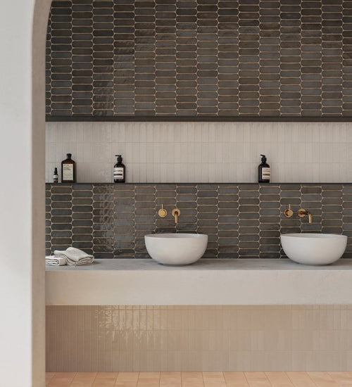 Wandtegel Wow  Casablanca O Kohl 5x15 cm