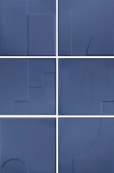 Wandtegel Wow  Casbah Decor Mix Indigo 12,5x12,5 cm