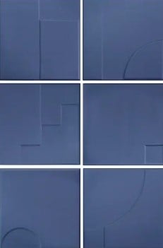 Wandtegel Wow  Casbah Decor Mix Indigo 12,5x12,5 cm