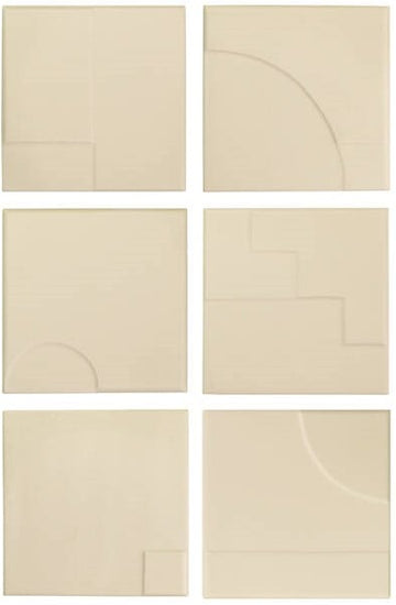 Wandtegel Wow  Casbah Decor Mix Sand 12,5x12,5 cm