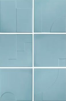 Wandtegel Wow  Casbah Decor Mix Sky 12,5x12,5 cm