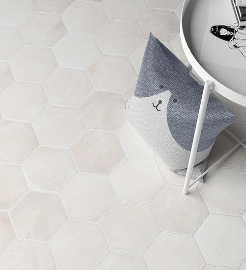 Sampletegel Wow  Cottage Hexa White