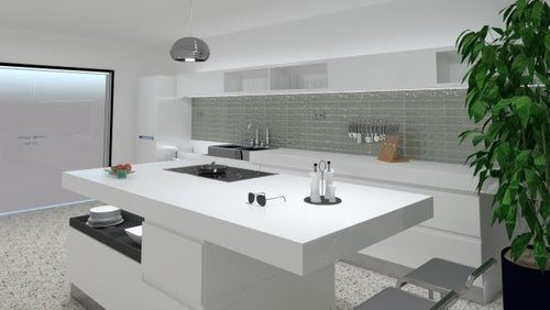 Decoratietegel Del conca Frammenti Multicolor mat 20x20 cm