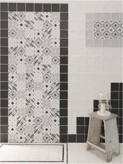 Wandtegel Grandeur Madelaine Wit mat 13x13 cm