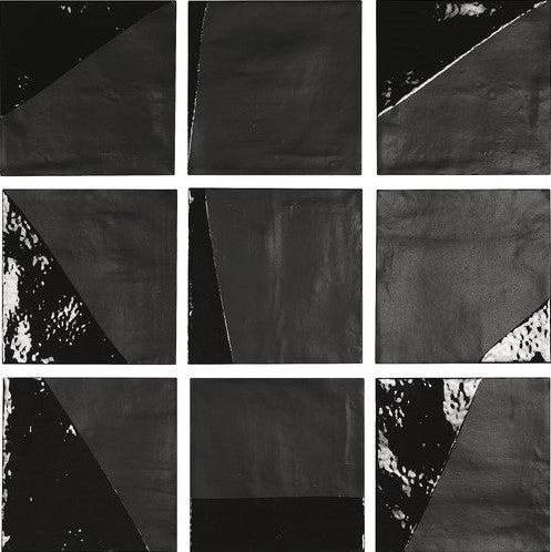 Vloertegel Carmen Delight Drop Black 13,8x13,8 cm