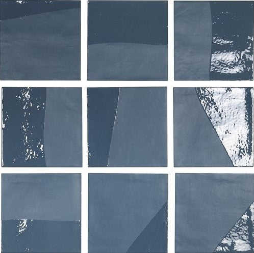 Vloertegel Carmen Delight Drop Blue 13,8x13,8 cm