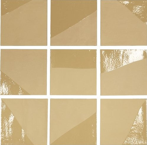 Vloertegel Carmen Delight Drop Ocre 13,8x13,8 cm