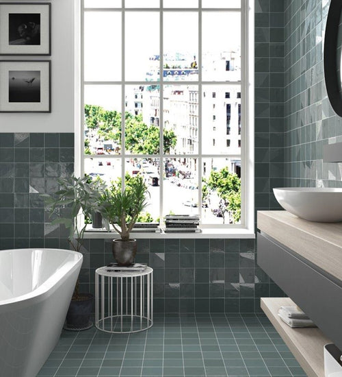 Vloertegel Carmen Delight Drop Victorian Green 13,8x13,8 cm