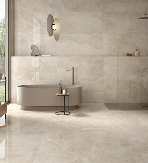 Vloertegel Geo tiles Taj mahal Beige mat 60x120 cm