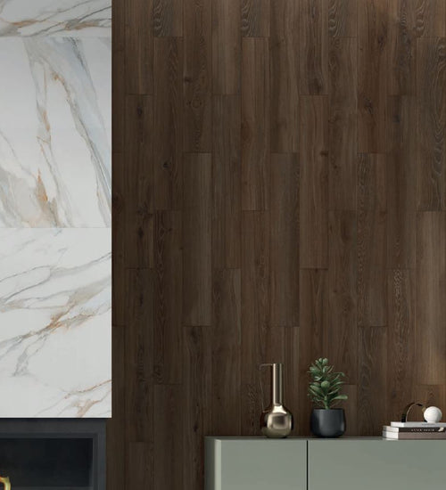 Vloertegel Geo tiles Borneo Bruin mat 20x120 cm