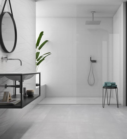 Wandtegel Geo tiles Blancos Wit glans