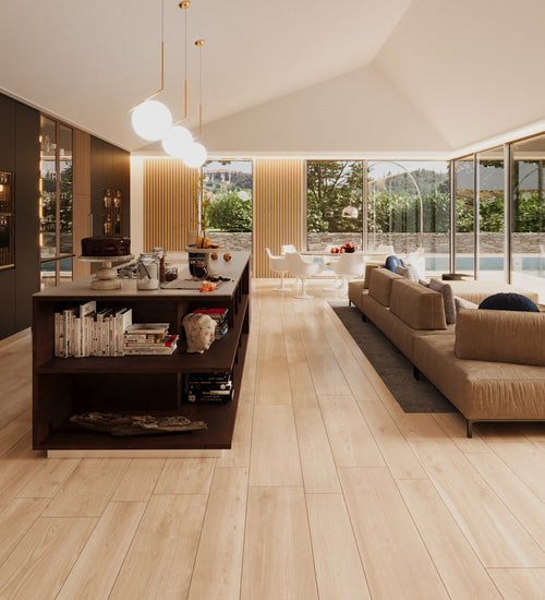 Vloertegel Arpa Facewood Bruin mat 20x120 cm