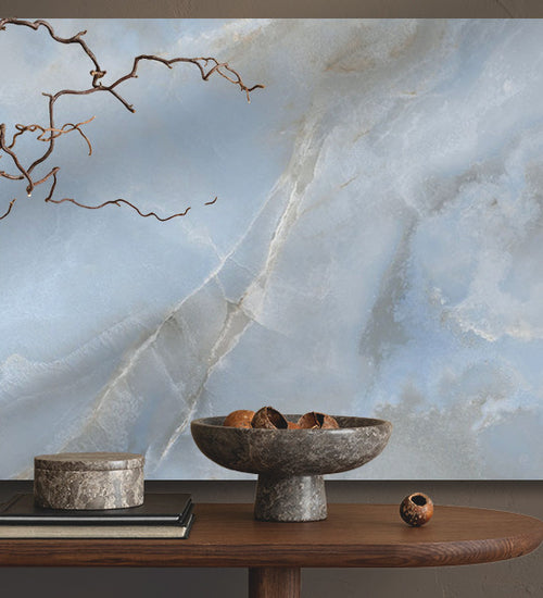 Sampletegel Geo tiles Oni Blauw glans