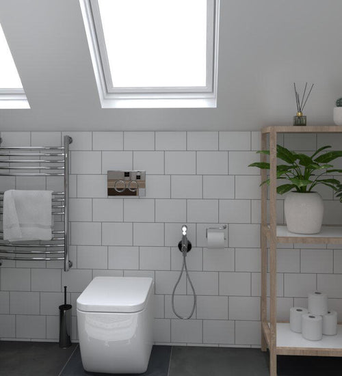 Wandtegel Rako System Wit mat