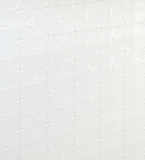 Wandtegel Vives Etnia 13x13 cm Sindhi Blanco