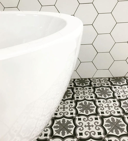 Vloertegel Tonalite Examatt Bianco Matt 15x17,1 cm