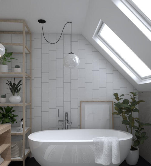 Wandtegel Rako System Wit mat