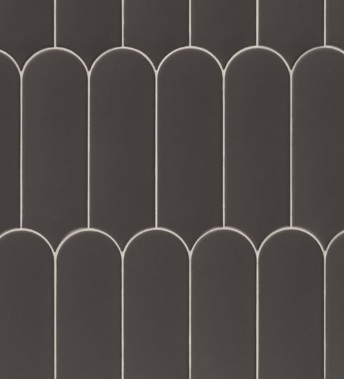 Wandtegel Natucer Fan Dark Matt 7,2x19,5 cm