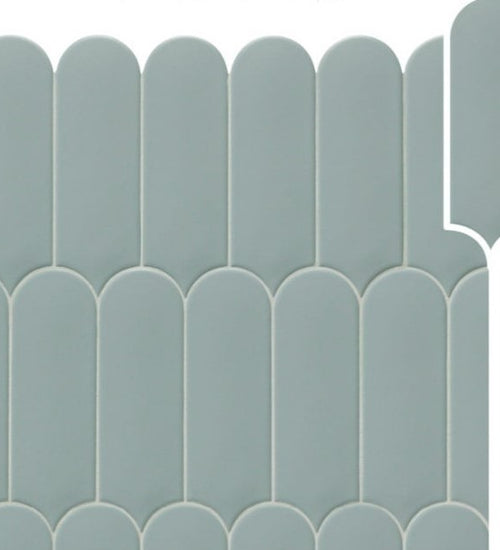 Wandtegel Natucer Fan Marine Matt 7,2x19,5 cm
