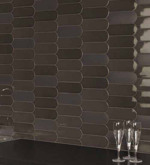 Wandtegel Natucer Fan Mix Acqua 7,2x19,5 cm