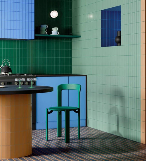 Sampletegel Quintessenza Färgblock Bianco Lucido