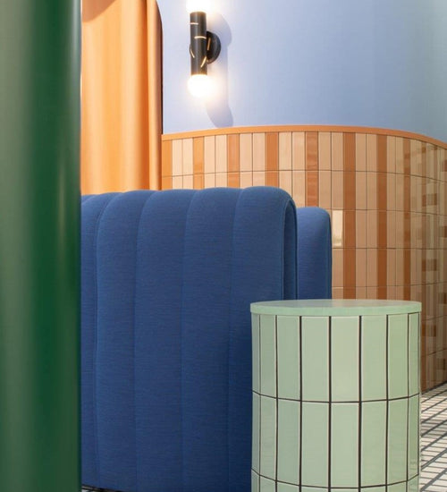 Sampletegel Quintessenza Färgblock Bianco Lucido