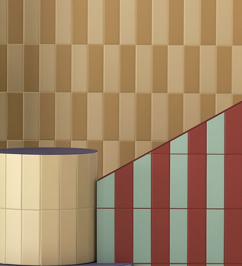 Wandtegel Quintessenza Färgblock Menta Matt 5x15 cm