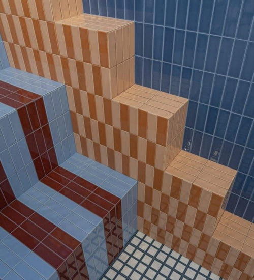 Sampletegel Quintessenza Färgblock Oceano Lucido