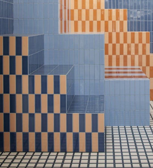 Sampletegel Quintessenza Färgblock Oceano Lucido