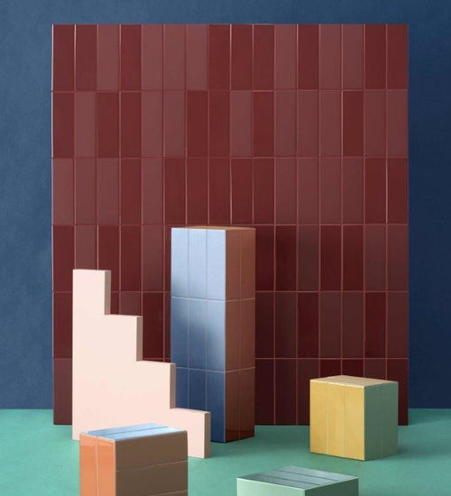 Sampletegel Quintessenza Färgblock Sabbia Matt