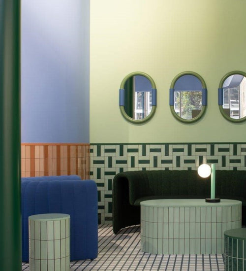 Sampletegel Quintessenza Färgblock Smeraldo Lucido