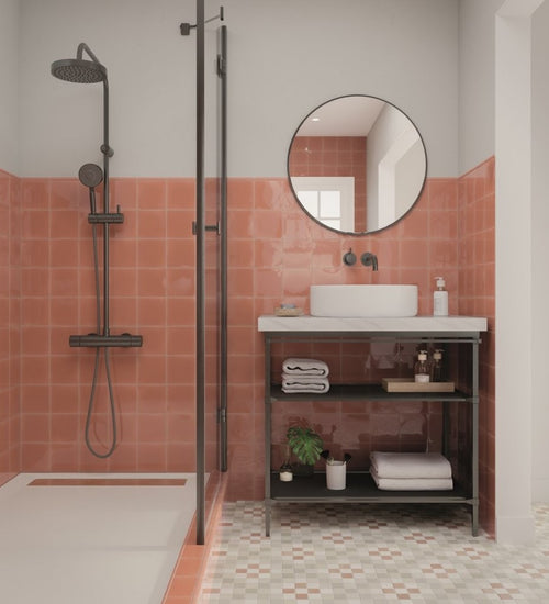 Wandtegel Wow  Fayenza Belt Coral 6,2x12,5 cm