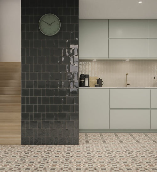 Wandtegel Wow  Fayenza Belt Ebony 6,2x12,5 cm