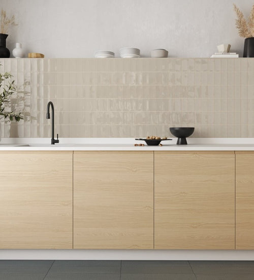 Wandtegel Wow  Fayenza Square Greige 12,5x12,5 cm