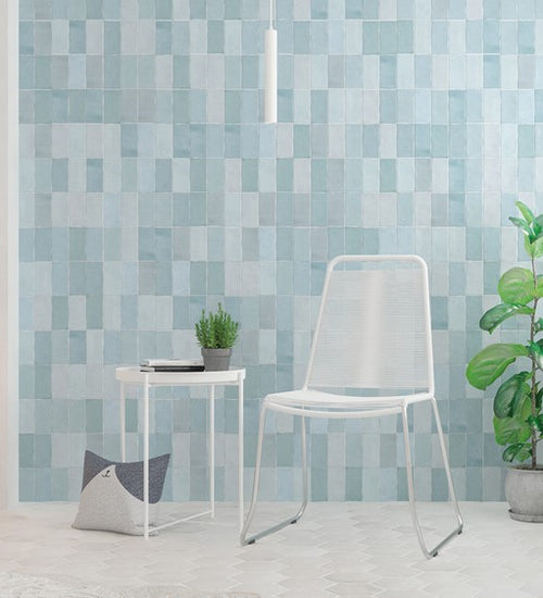 Wandtegel Wow  Fez Aqua Matt 6,2x12,5 cm
