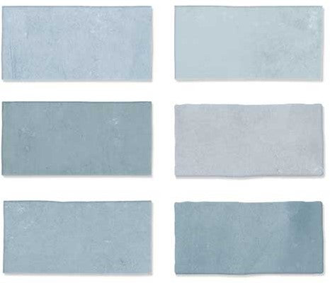 Wandtegel Wow  Fez Aqua Matt 6,2x12,5 cm