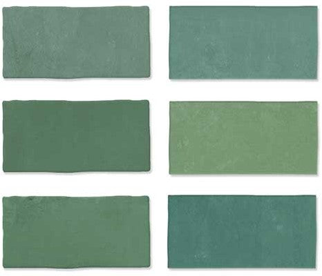 Wandtegel Wow  Fez Emerald Matt 6,2x12,5 cm